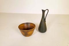 Gunnar Nylund Midcentury Set of Ceramic Bowl and Vase R rstrand Gunnar Nylund Sweden 1950s - 2417839