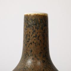Gunnar Nylund Pair of Mid Century Speckled Umber Glazed Vases by Gunnar Nylund for R rstrand - 3752645