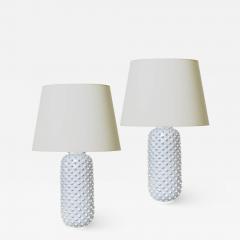 Gunnar Nylund Pair of Mod Spiked Table Lamps by Gunnar Nylund for Rorstrand - 2227623