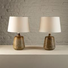 Gunnar Nylund Pair of Rubus Ceramic Table Lamps by Gunnar Nylund R rstrand Sweden 1950s - 3256552