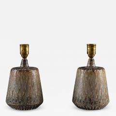Gunnar Nylund Swedish Midcentury Ceramic Table Lamps by Gunnar Nylund - 2212109