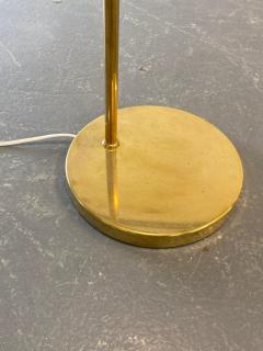 Gunnel Nyman Exceedingly Rare Gunnel Nyman Brass Rattan Floor Lamp Model 62044 Idman 1940s - 4018470