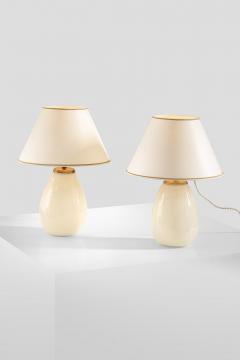 Gunnel Nyman Gunnel Nyman Glass Table Lamps a Pair - 3929563