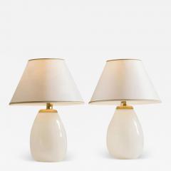 Gunnel Nyman Gunnel Nyman Glass Table Lamps a Pair - 3930907