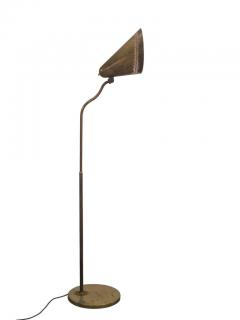 Gunnel Nyman Iconic Gunnel Nyman Domus Academica Floor Lamp in Perforated Brass Idman 1947 - 3951019