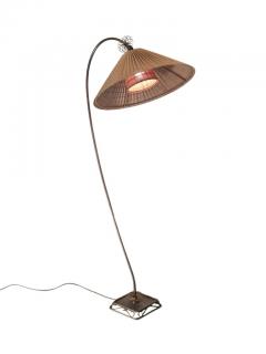 Gunnel Nyman Mid Century Modern Floor Lamp Attr to Gunnel Nyman 60588 40080 by Idman 1940s - 3961031