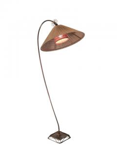 Gunnel Nyman Mid Century Modern Floor Lamp Attr to Gunnel Nyman 60588 40080 by Idman 1940s - 3961032