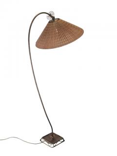 Gunnel Nyman Mid Century Modern Floor Lamp Attr to Gunnel Nyman 60588 40080 by Idman 1940s - 3961033