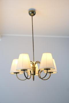 Gunnel Nyman Mid Century Modern Gunnel Nyman Five Arm Ceiling Lamp Model 51132 Idman 1950s - 4289509