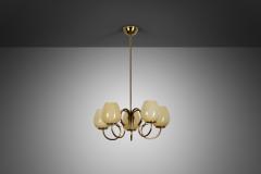 Gunnel Nyman Model 51132 5 Chandelier by Gunnel Nyman for Idman Finland Mid 20th Century - 4374855
