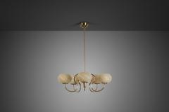 Gunnel Nyman Model 51132 5 Chandelier by Gunnel Nyman for Idman Finland Mid 20th Century - 4740117