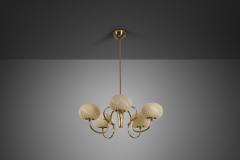 Gunnel Nyman Model 51132 5 Chandelier by Gunnel Nyman for Idman Finland Mid 20th Century - 4740121