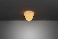 Gunnel Nyman Model 80115 Opal Ceiling Lamp by Gunnel Nyman for Idman Finland Mid 20th C - 4691935