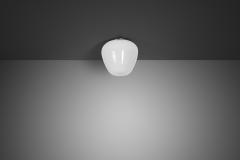 Gunnel Nyman Opal Glass Ceiling Lamp by Gunnel Nyman Attr for Idman Finland 1950s - 4563200