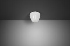 Gunnel Nyman Opal Glass Ceiling Lamp by Gunnel Nyman Attr for Idman Finland 1950s - 4563205
