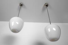 Gunnel Nyman Pair of Model 81003 Hanging Lamps by Gunnel Nyman for Idman Finland 1940s - 4729714