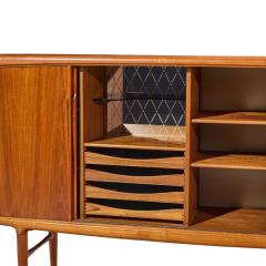 Gunni Omann Gunni Omann Mid Century Danish Teak High Sliding Door Credenza - 4814606