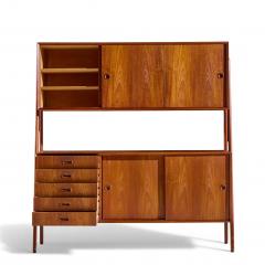 Gunni Omann Gunni Omann for Omann Jun Model 3 Mid Century Danish Teak Credenza and Hutch - 4424874