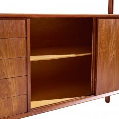 Gunni Omann Gunni Omann for Omann Jun Model 3 Mid Century Danish Teak Credenza and Hutch - 4424879