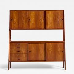 Gunni Omann Gunni Omann for Omann Jun Model 3 Mid Century Danish Teak Credenza and Hutch - 4426648