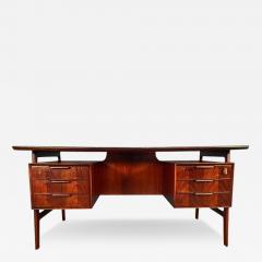 Gunni Omann Vintage Danish Mid Century Modern Rosewood Floating Desk Model 75 by Omann Jun - 3315585