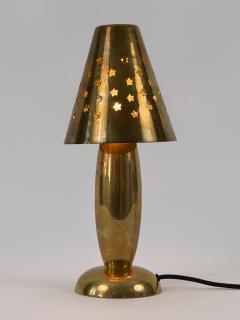 Gunther Lambert Rare Lovely Mid Century Brass Side Table Lamp by Gunther Lambert Germany 1970s - 4756156