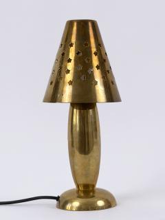 Gunther Lambert Rare Lovely Mid Century Brass Side Table Lamp by Gunther Lambert Germany 1970s - 4756159