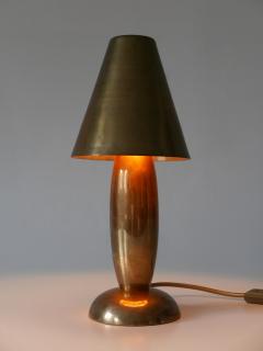 Gunther Lambert Rare Lovely Mid Century Modern Brass Side Table Lamp by Lambert Germany 1970s - 3478211