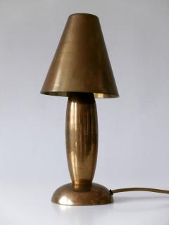 Gunther Lambert Rare Lovely Mid Century Modern Brass Side Table Lamp by Lambert Germany 1970s - 3478212