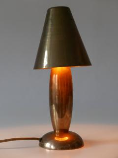 Gunther Lambert Rare Lovely Mid Century Modern Brass Side Table Lamp by Lambert Germany 1970s - 3478217