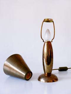 Gunther Lambert Rare Lovely Mid Century Modern Brass Side Table Lamp by Lambert Germany 1970s - 3478220