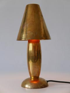 Gunther Lambert Rare Lovely Mid Century Modern Brass Side Table Lamp by Lambert Germany 1970s - 3622573