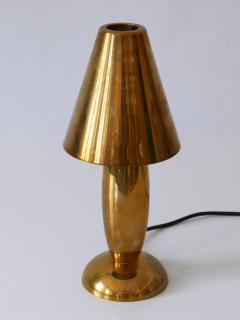 Gunther Lambert Rare Lovely Mid Century Modern Brass Side Table Lamp by Lambert Germany 1970s - 3622574