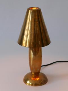 Gunther Lambert Rare Lovely Mid Century Modern Brass Side Table Lamp by Lambert Germany 1970s - 3622575