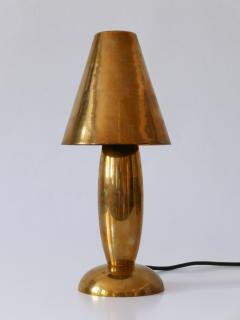 Gunther Lambert Rare Lovely Mid Century Modern Brass Side Table Lamp by Lambert Germany 1970s - 3622576