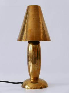 Gunther Lambert Rare Lovely Mid Century Modern Brass Side Table Lamp by Lambert Germany 1970s - 3622578