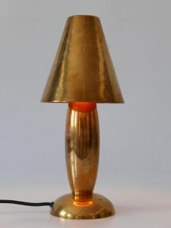 Gunther Lambert Rare Lovely Mid Century Modern Brass Side Table Lamp by Lambert Germany 1970s - 3622579