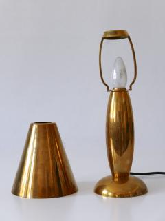 Gunther Lambert Rare Lovely Mid Century Modern Brass Side Table Lamp by Lambert Germany 1970s - 3622581