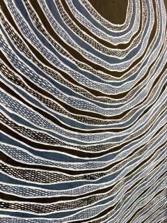 Gunybi Ganambarr Contemporary Aboriginal Art on Bark by Gunybi Ganambarr Provenance - 4411875