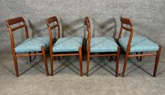 Gustav Bahus 8 Vintage Mid Century Teak Dining Chairs Model 145 by Gustav Bahus - 3448388