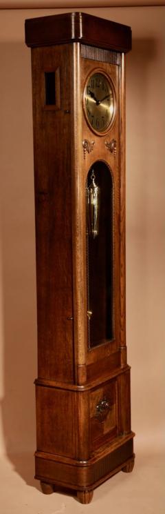 Gustav Becker German Oak Gr nderzeit Historismus Longcase Clock Circa 1920 - 3328335