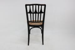 Gustav Siegel Gustav Siegel for J J Kohn Three Ebonised Bentwood Dining cafe Chairs - 4183202