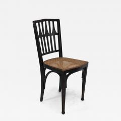 Gustav Siegel Gustav Siegel for J J Kohn Three Ebonised Bentwood Dining cafe Chairs - 4206314