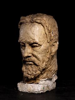 Gustave Fontaine Collection of 9 plaster Model heads by Gustave Fontaine 1877 1952  - 4266660