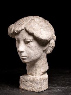 Gustave Fontaine Collection of 9 plaster Model heads by Gustave Fontaine 1877 1952  - 4266663