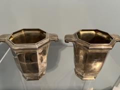 Gustave Keller FRENCH ART DECO SILVER VASES DESIGNED BY GUSTAVE KELLER - 3708872