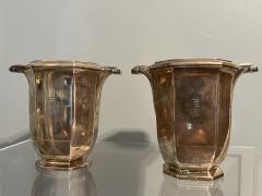 Gustave Keller FRENCH ART DECO SILVER VASES DESIGNED BY GUSTAVE KELLER - 3708875