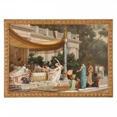 Gustave R Boulanger A Summer Repast at the House of Lucullus large oil painting by Boulanger - 1516377