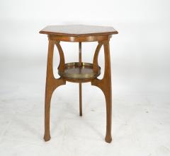Gustave Serrurier Bovy Gustave Serrurier Bovy Style an Oak Secessionist Side Table with Octagonal Top - 4182582
