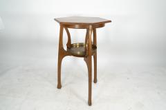 Gustave Serrurier Bovy Gustave Serrurier Bovy Style an Oak Secessionist Side Table with Octagonal Top - 4182583